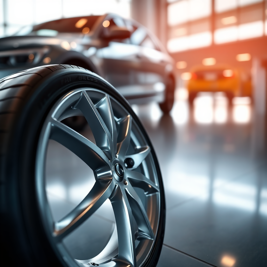 Hero visual of premium alloy wheel